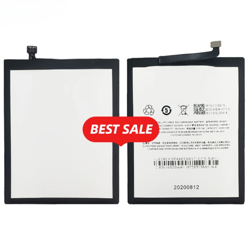 BA923 for Meizu Note 9 Mobile Phone Battery 0 Cycle High Quality High Capacity Replacement Bateria Grade A Cell with Tools