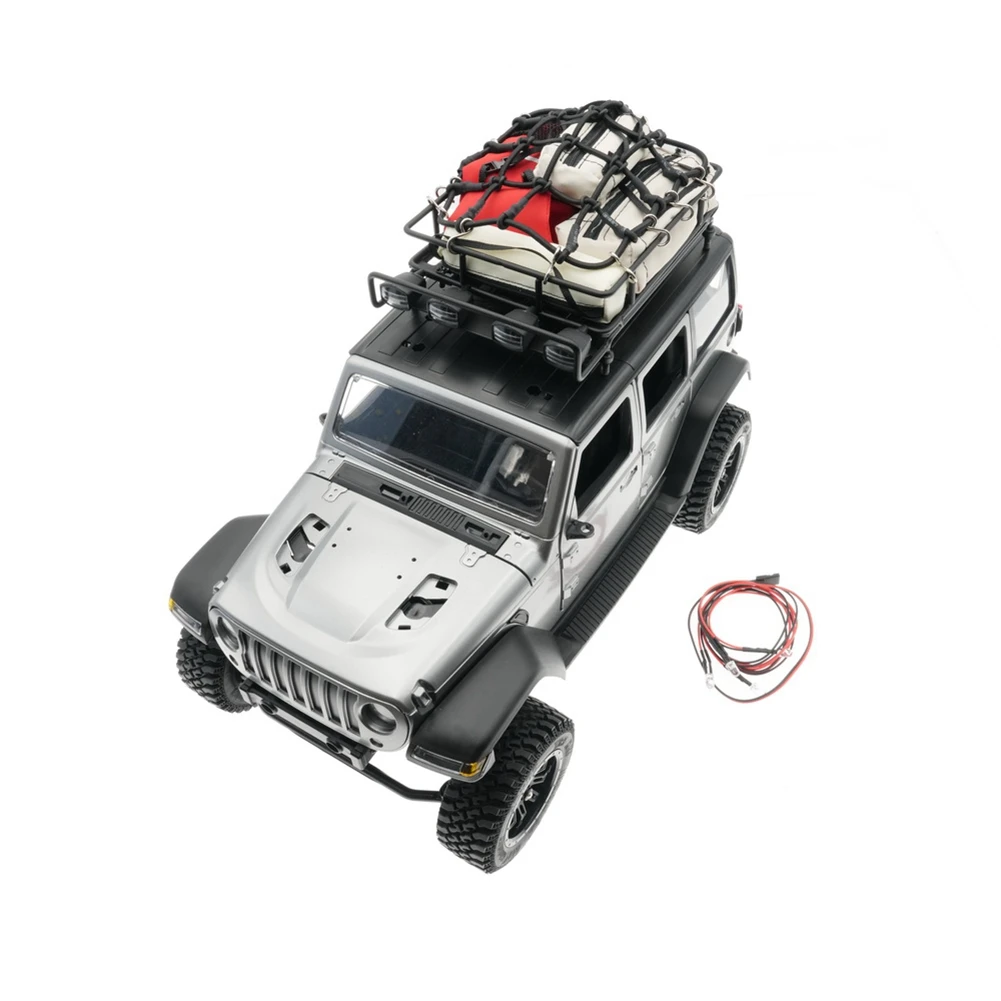 

[A17I TOY] Storage Bag Luggage Rack Handbag Sleeping Bag Luggage Net Linght Decoration for 1/10 1/12 1/14 RC Crawler Car