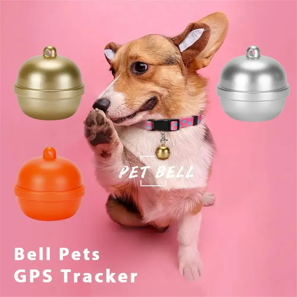 Pet Dog GPS Tracker Locator Bell Waterproof Electronic Anti-lost Tracking Device for Pet Dog Cat with Pet Collar Pet Supplies