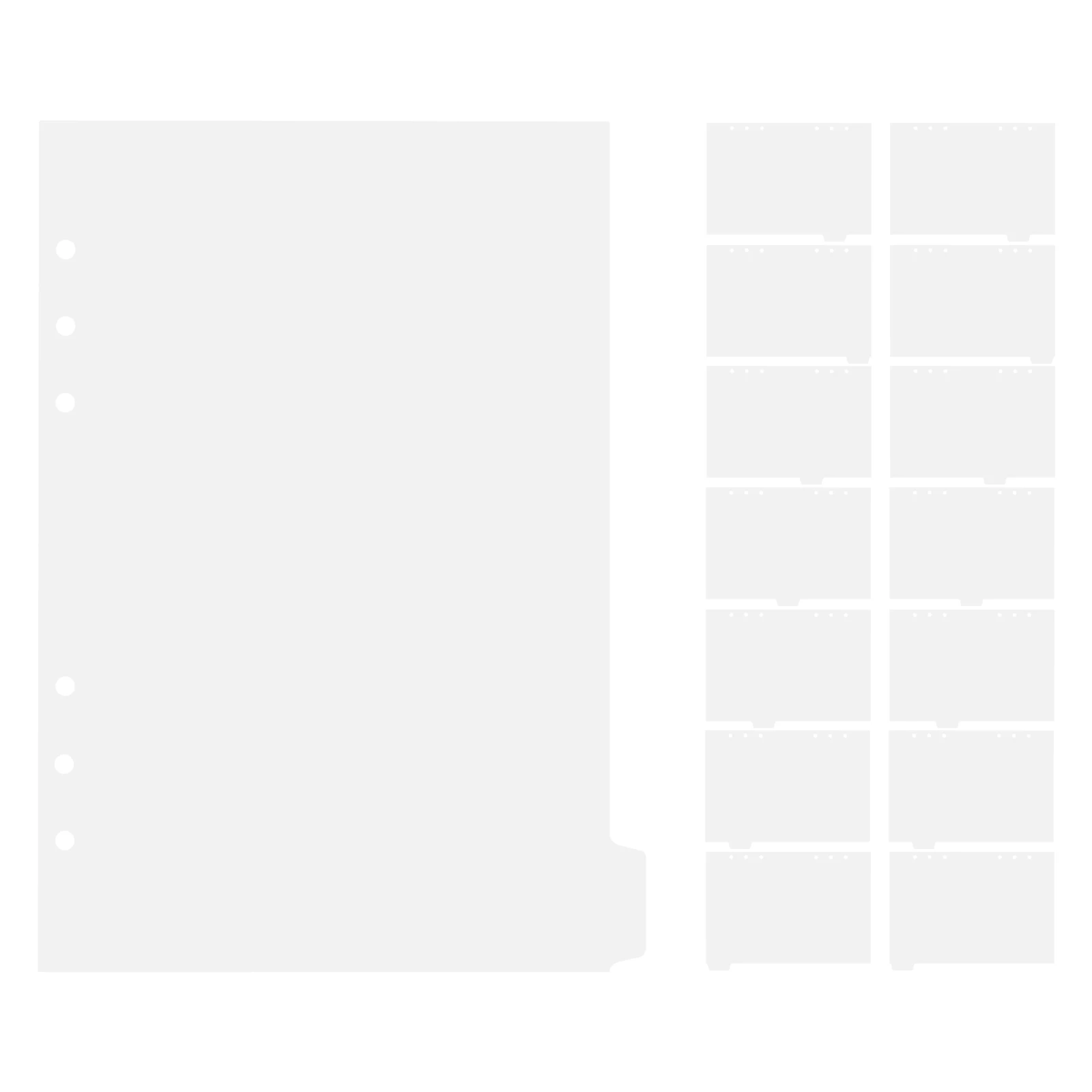 

14 Pcs Notebook Dividers Plastic Index Tabs Binder Separators Colored Markers Detachable Pages ganizers For Reports Manuals