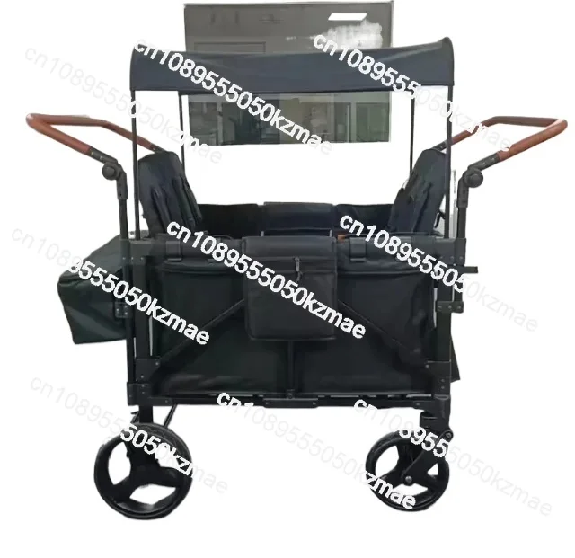 

Подходит для детского кемпинга, 4-местная складная тележка для коляски с крышей, пляжа и путешествий.