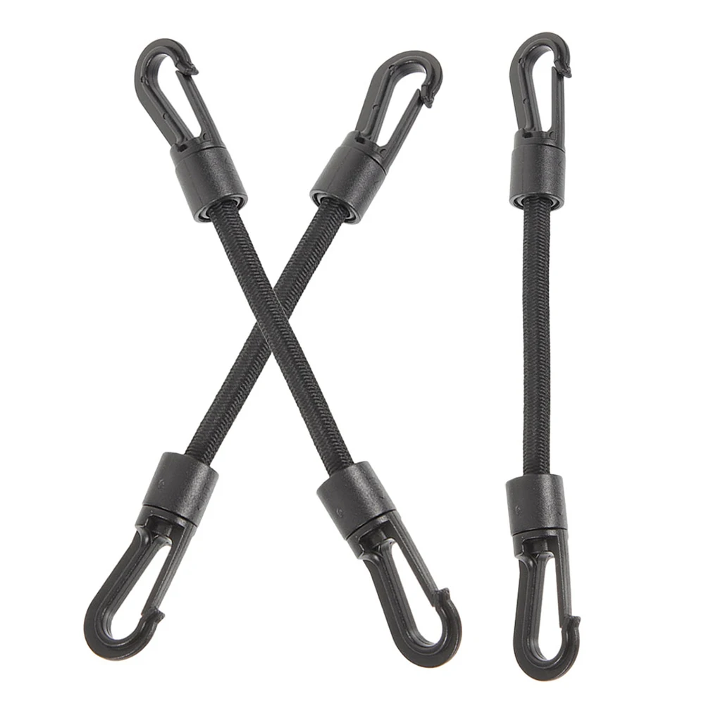 

3pcs Bungee Cord Hooks Elastic Hook Rope Compact Lightweight Outdoor Camping Kayak Accessories Portable Tie Down Strap Multi