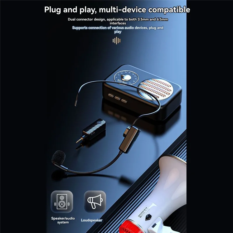 

FFYY-Head Microphone Wireless, Head Sets With Microphones For Speakers PA System Voice Amplifier Wireless Microphone
