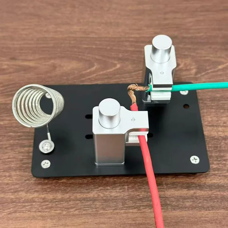 Multi-Functional Ceramic Soldering Wire Clamp Aluminum Alloy Movable Base PCB Repair Fixture for Electronic Soldering Work