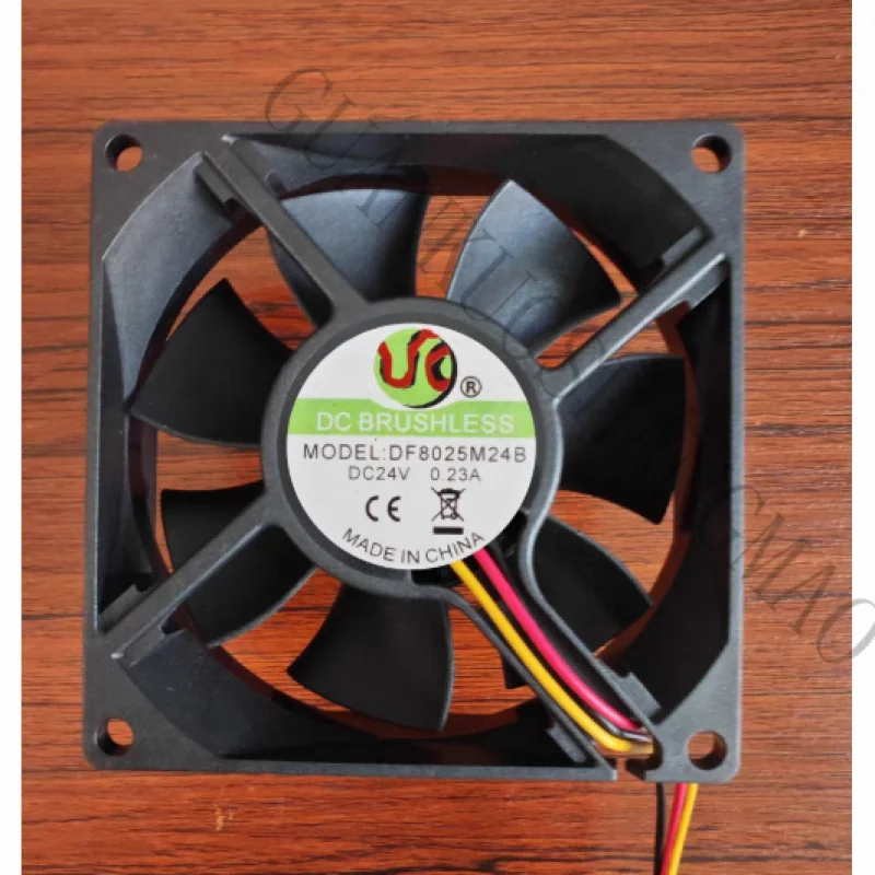HJY 1 PCS UNITEDPRO fan DF8025M24B DC 24V 0.23A 8cm 8025 3-wire cooling fan