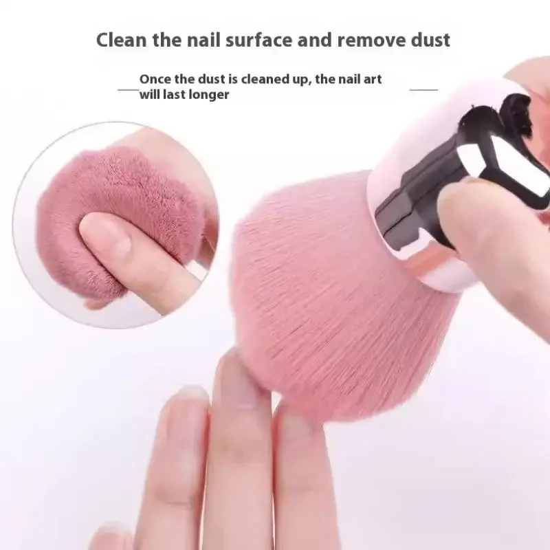 1/4Pcs Professionals Nails Art Mushroom Brush Round Paint Gel Dust Cleaning Make Up Brush Manicure Design Accessorie