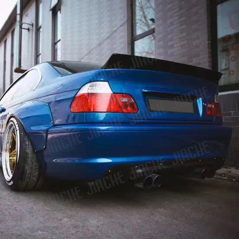 

ABS Rear Trunk Duck Spoiler Lid Wing for BMW 3 Series E46 1998-2004 Carbon Fiber Rear Spoiler Add On Car Accessories