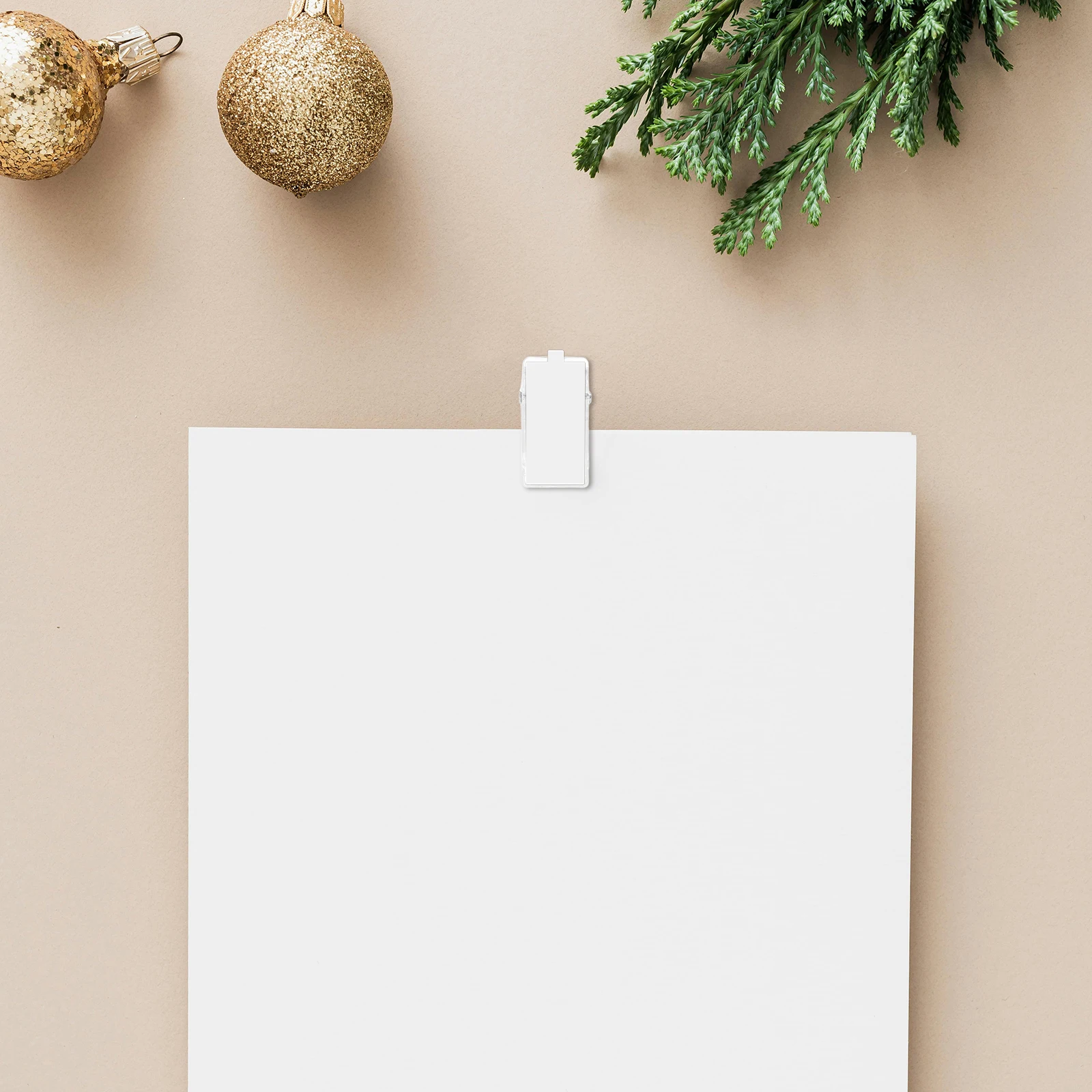 50pcs Self-Adhesive Small Spring Clips Clear Plastic Clip For Id Badge Holder Name Tag Wall Hanging Tapestry Photo Display