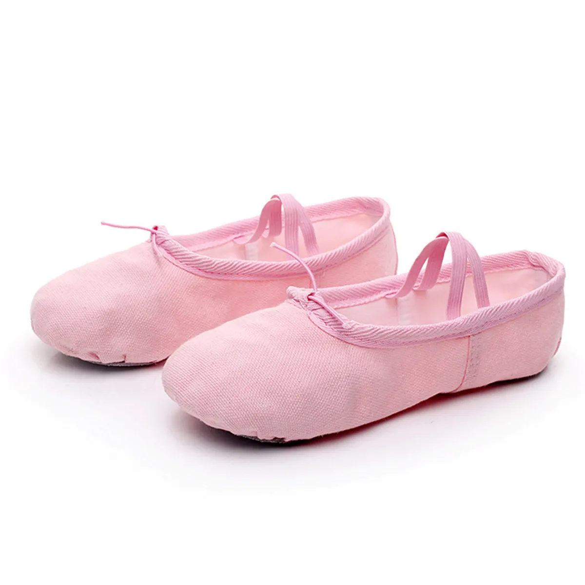 Picture 5: 1Pair Ballet Yoga Shoes Elastic Cord Breathable Lightweight Pink Size 30 Anti Slip Comfortable Dancing Shoes for Ballet