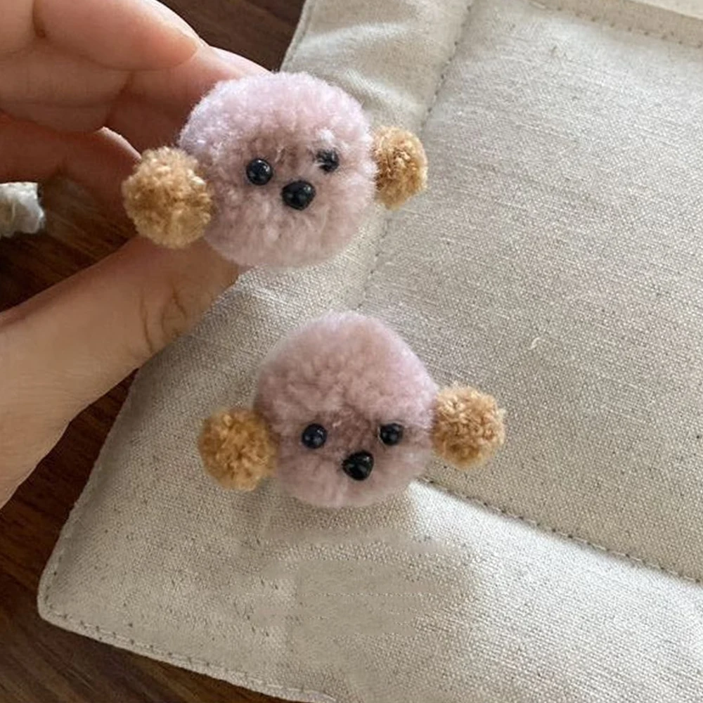 2 Stuks Schattige Pluche Dieren Hond Schoenveter Clips Decoratie Voor De Vrouw Kids Diy Sweet Schoen Bedels Gespen Schoen Accessoires