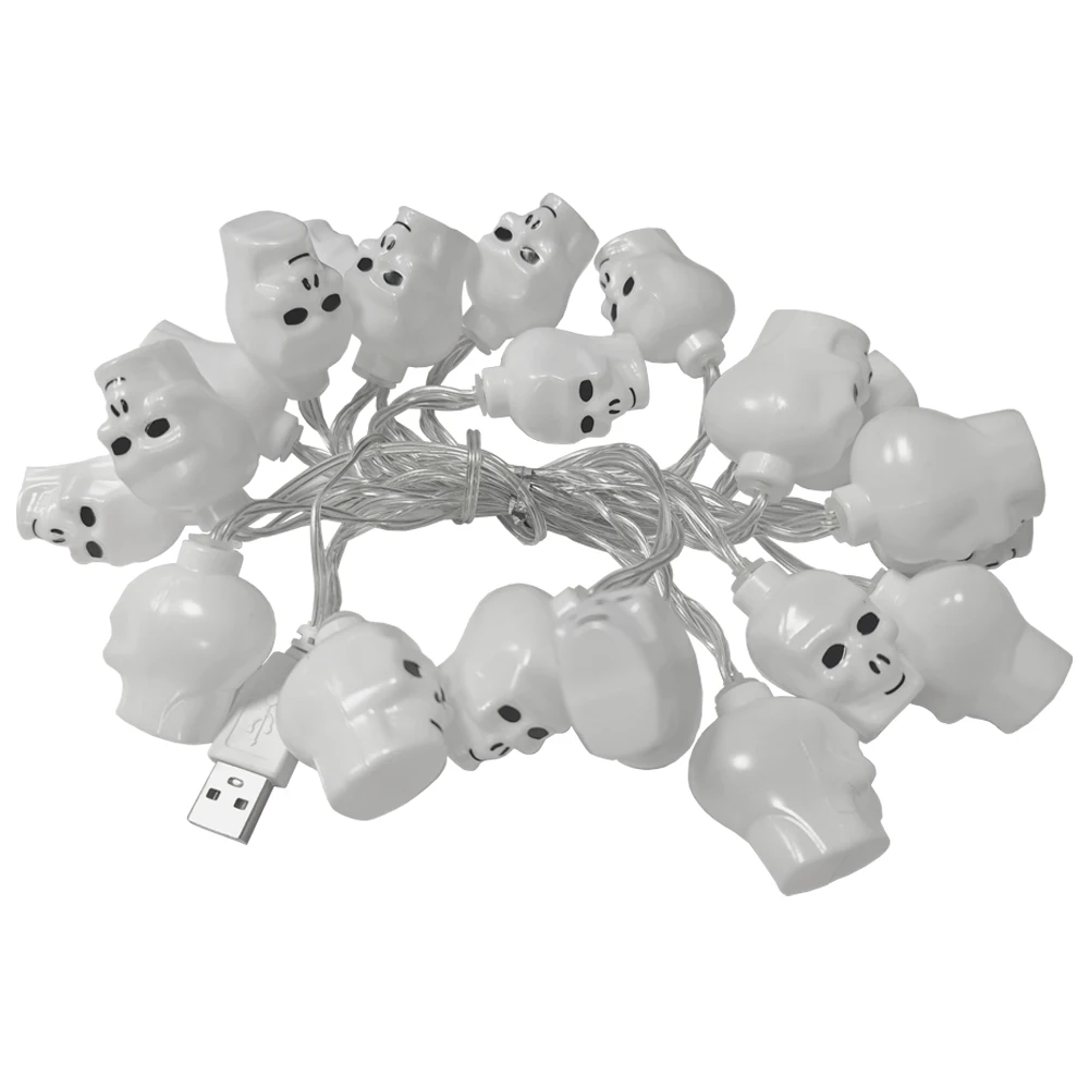 هالوين اليقطين جو ضوء اليقطين فانوس الجمجمة المصباح سلسلة الديكور الداخلي والخارجي سهلة الاستخدام عيد الهالوين #2