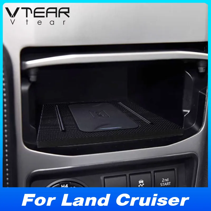 

For Toyota Land Cruiser 200 2016-2020 Car Wireless Charger Fast Cell Phone Charging Plate Adapter Interior Modification Parts
