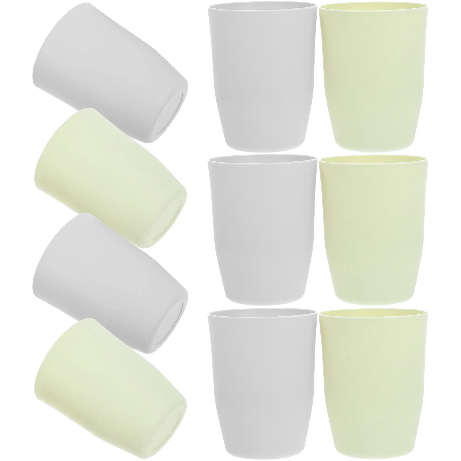 

10Pcs Toothbrush Cups Bathroom Rinse Cups Solid Stackable Travel Brush Holder Multi-Purpose Mug Bathroom Cup Brush Container