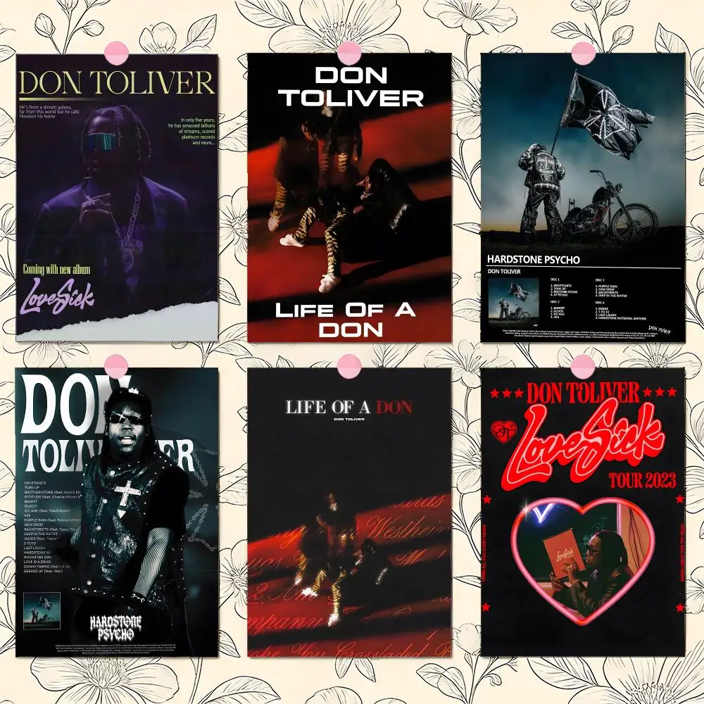Don Toliver Poster Matte Self-Adhesive Wall Art Print Living Room Bedroom Home Decor