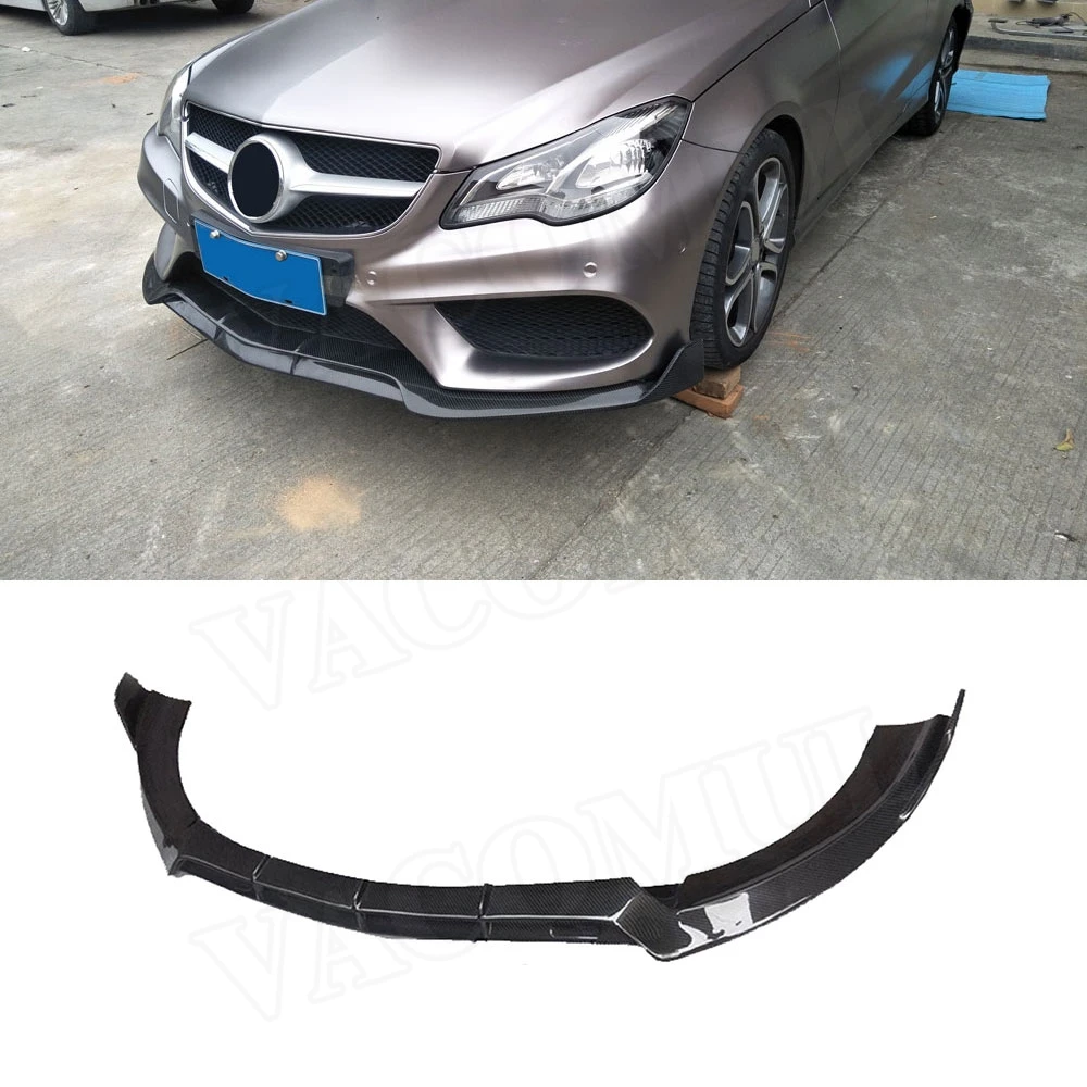 

VACOMUL For E Class Carbon Fiber Front Lip Spoiler for Mercedes Benz W207 C207 Coupe E200 E260 E300 2 Door 2014 2015 2016 Car