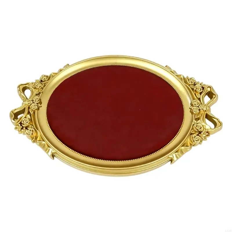 Jewelry Display Storage Tray with Oval for Countertop Use