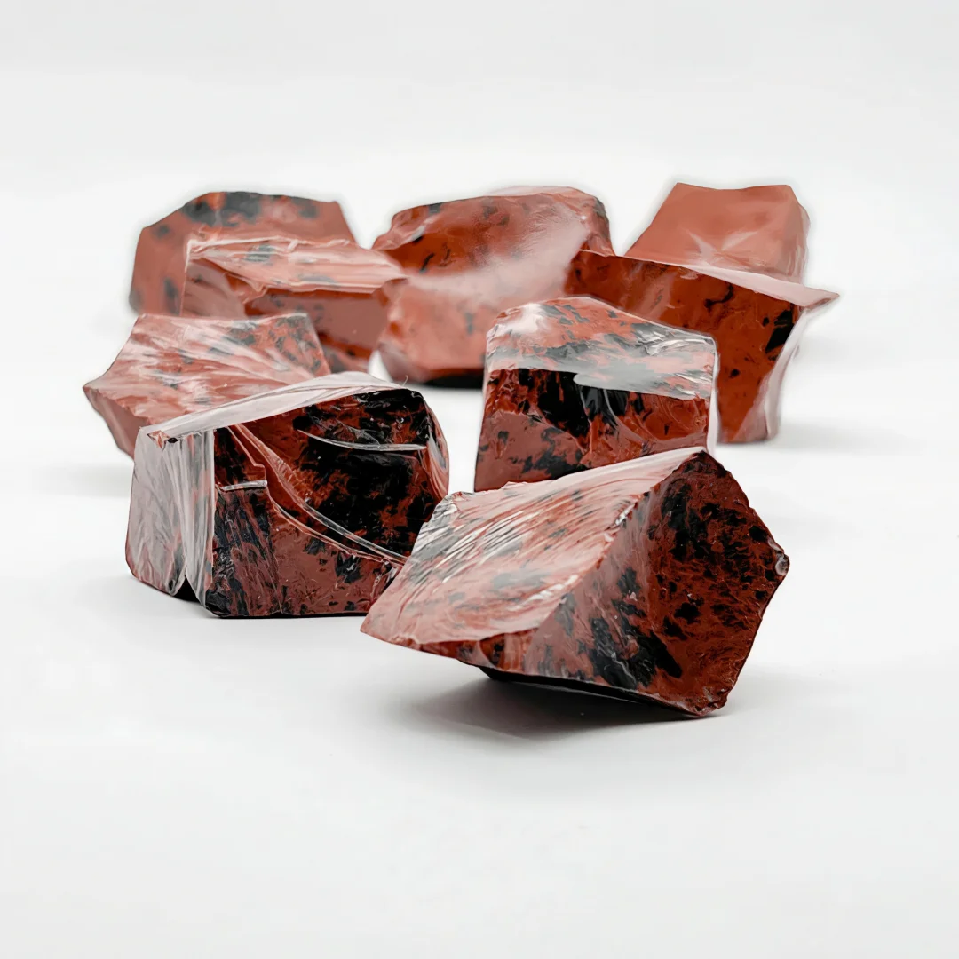 Natural Red Obsidian Raw Stones, Perfect for Carving, Handmade Jewelry, And Decoration, Gift for Crystal Collectors
