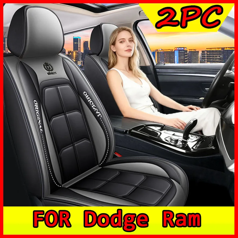 

FOR Dodge Ram Muscle Car-Specific Seat Cover (2PC) | High-End Waterproof Artificial Leather, Full-Wrapped, Waist Comfort