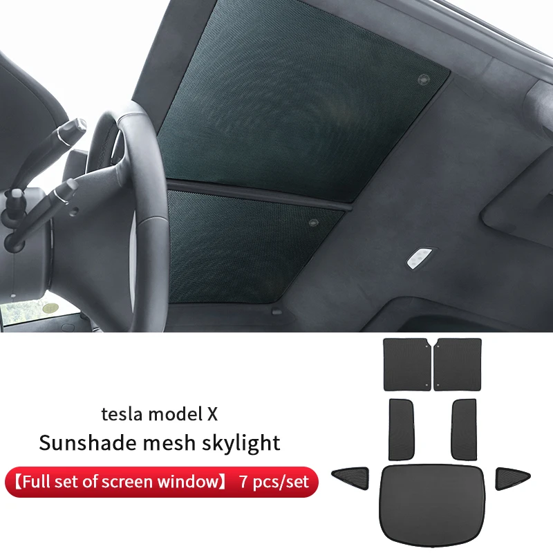 for tesla model x sunshade2023 tesla model x Skylight curtain  accessories tesla 2023+  model x tesla interior