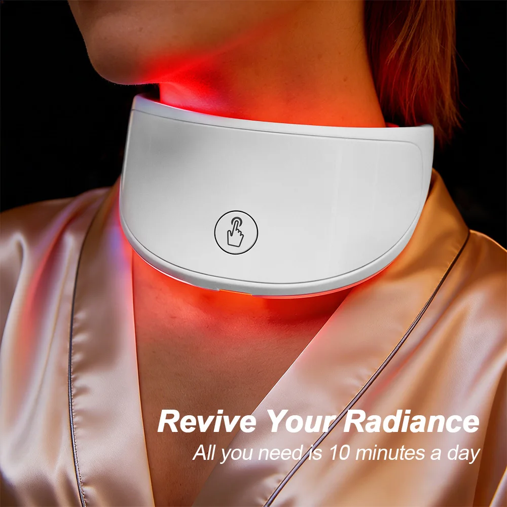 Nek LED Lift Masker Foton Anti-Rimpel Huidverstrakking Nek Schoonheid Apparaat Huid Fleuren Verjonging Nek Rimpel Remover