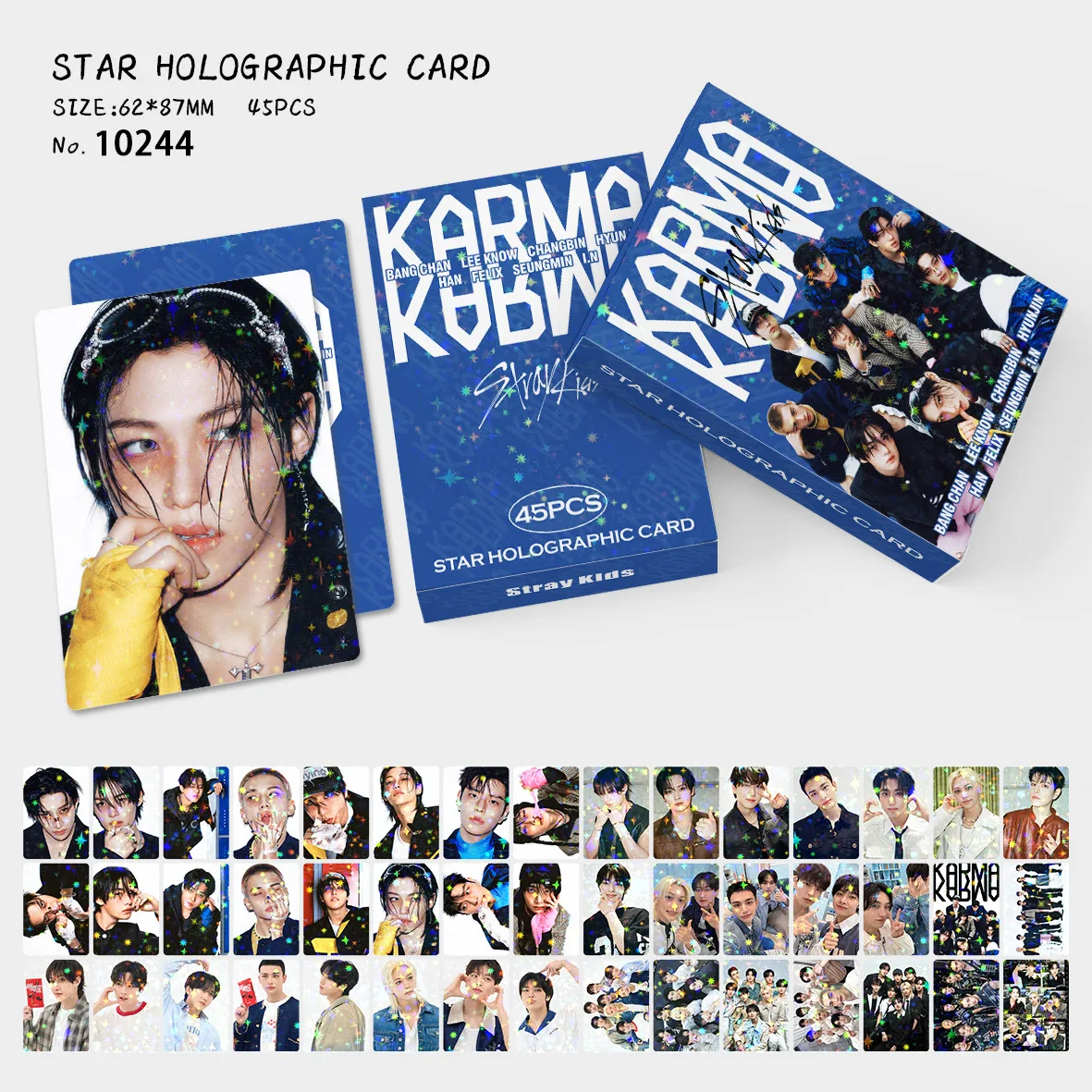 هدية السنة الجديدة بطاقات SKZOO LOMO 45 قطعة بطاقات صور للأطفال الضالة على الوجهين يجب أن يكون المشجعين بطاقات جمع هدايا عيد الميلاد في Sto #4