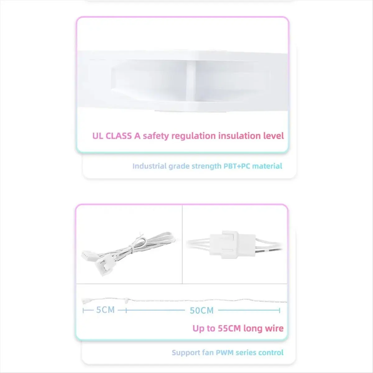SCLS  TL-C12CW-S Chassis Fan 12cm 4Pin PWM ARGB Colorful Fan (Turning in the Reverse Clockwise Stepping) White
