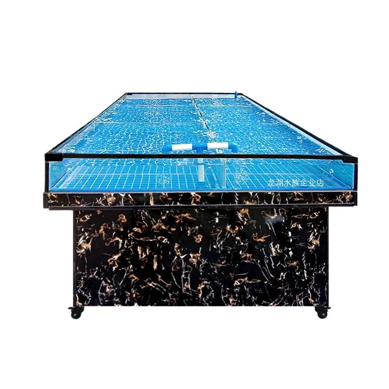 

Mobile seafood fish tank commercial seafood pool refrigerator integrated