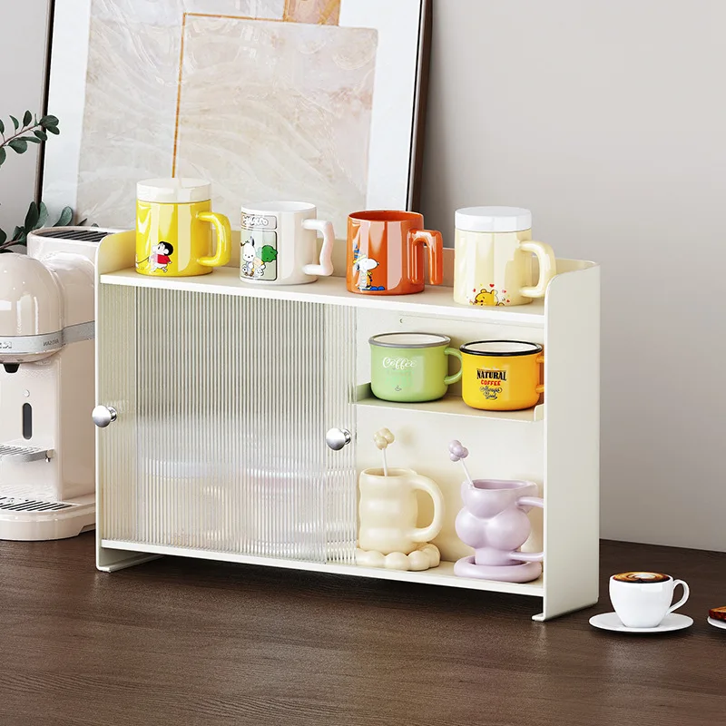 YFY  acrylic door storage light luxury tea, coffee can, water cup rack