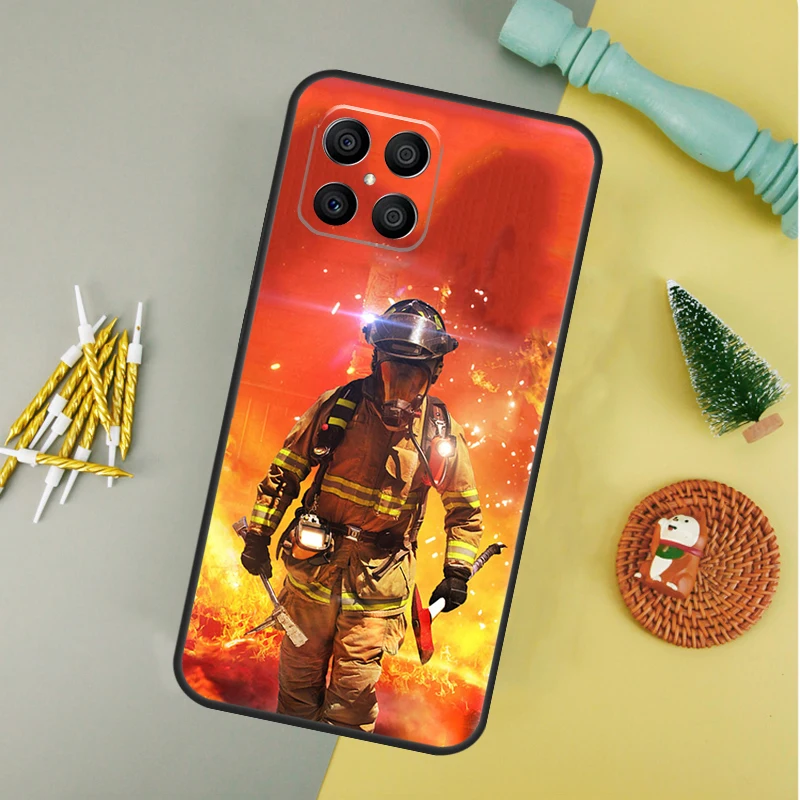 حافظة رجال الإطفاء Heroes لهاتف Honor 200 Pro 50 70 90 X8a X9a X9 X8b X9c X9b Honor Magic 7 Lite 5 6 Pro