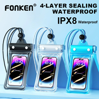 Universal Clear Waterproof Phone Case Swimming Bag Underwater Mobile Cover For iPhone 16 15 14 Pro Xiaomi Huawei Samsung Redmi