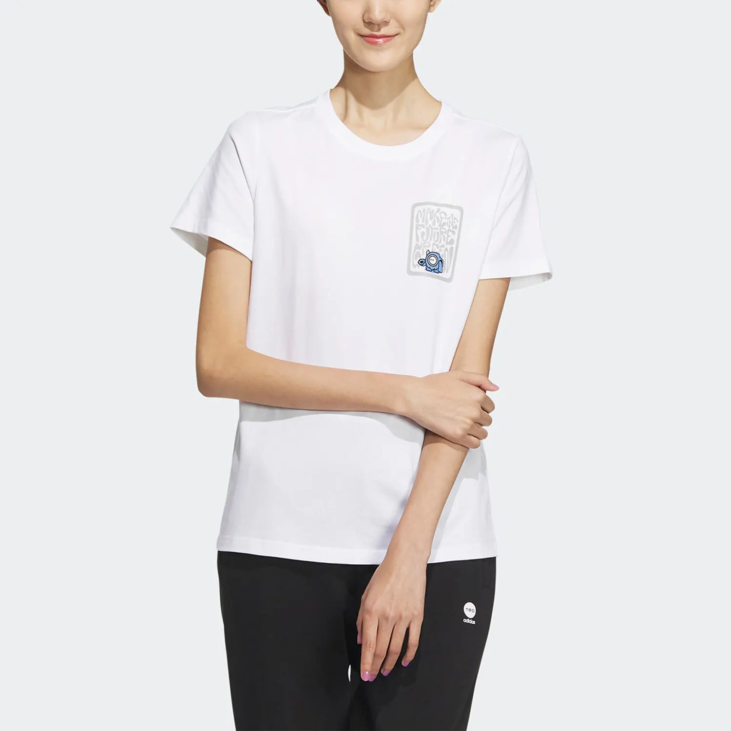 

Adidas Official Authentic Spring New Women's Breathable Casual Short-sleeve T-shirt IK6027
