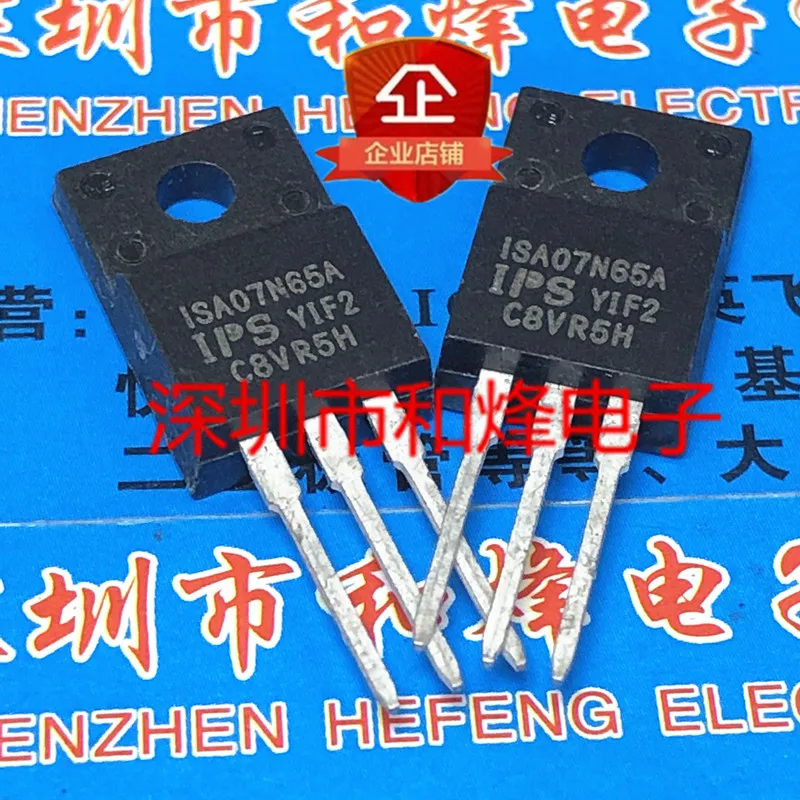 5 pz-10 pz ISA07N65A TO-220F 650V 7A Transistor in magazzino