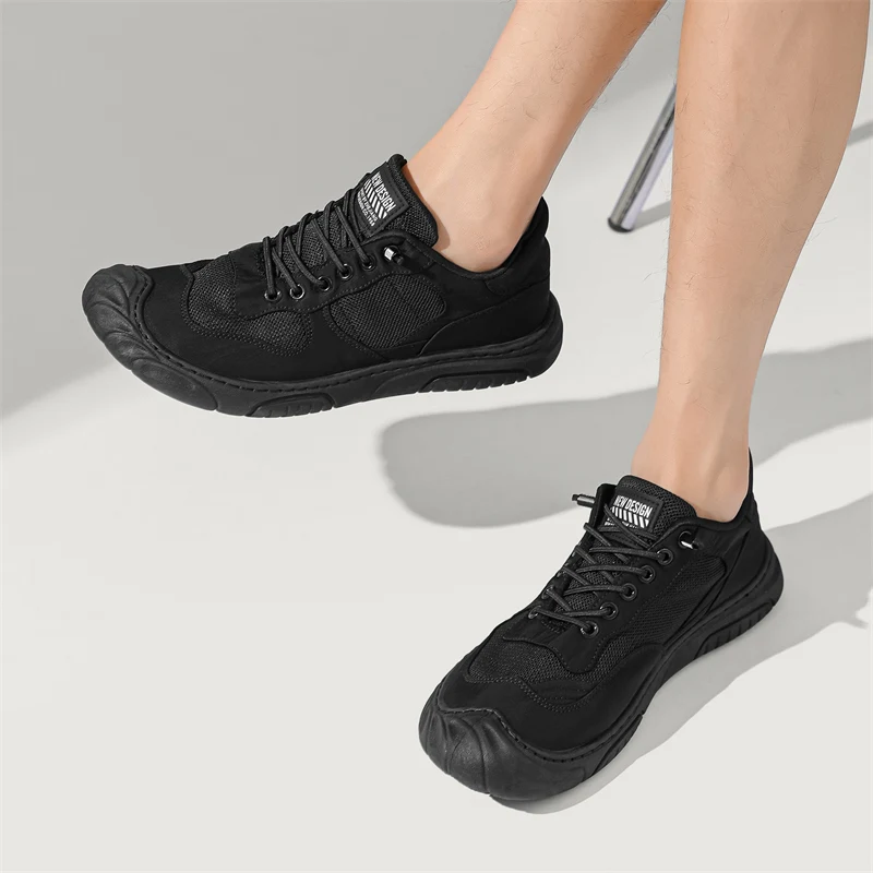 Summer Breathable Mesh Men's Shoes Versatile Men's Walking and Jogging Canvas Vulcanized Shoes Sports Loafers Outdoor Running