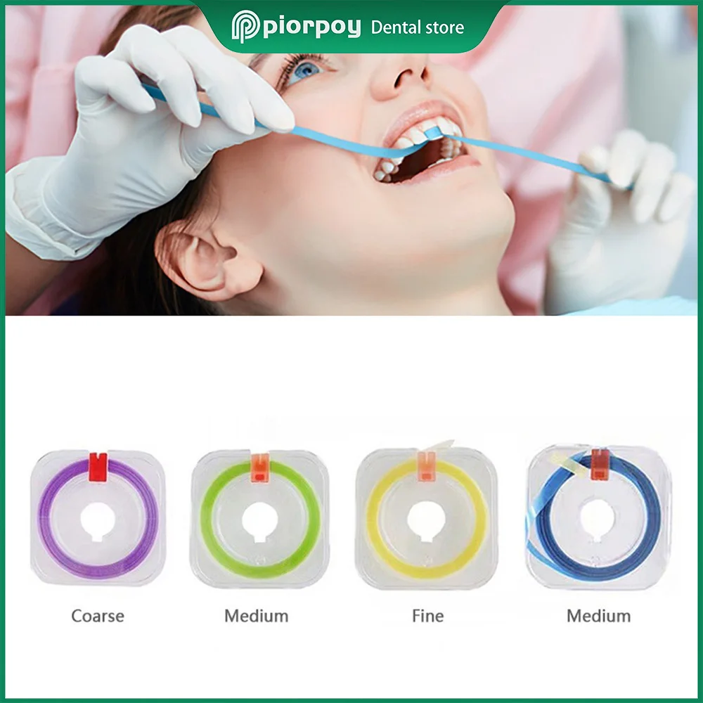 

PIORPOY Dental Polishing Strips Composite Resin Polyester Tooth Grinding Sanding Finishing 4 Mm Odontologia Laboratory 6M/Roll