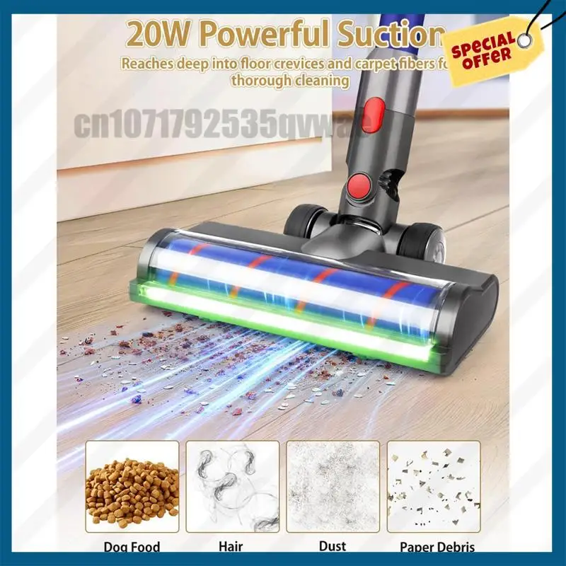 -A89Z For Dyson V7 V8 V10 V11 V15 LED Dust Detection Floor Head Replacement Vacuum Attachment For Hard Floors