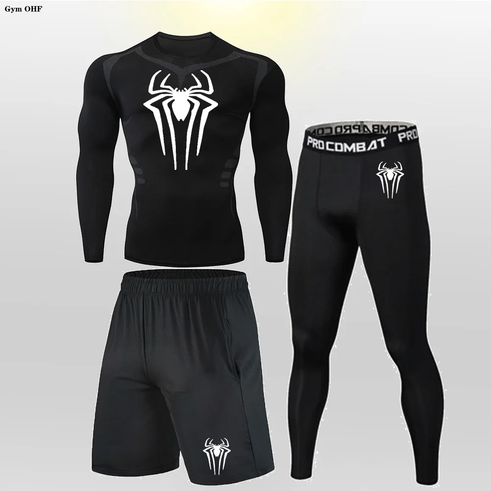 2099 chándal para hombre, conjunto de compresión, ropa deportiva de entrenamiento, ropa de gimnasio, mallas de cintura ajustada, trajes deportivos