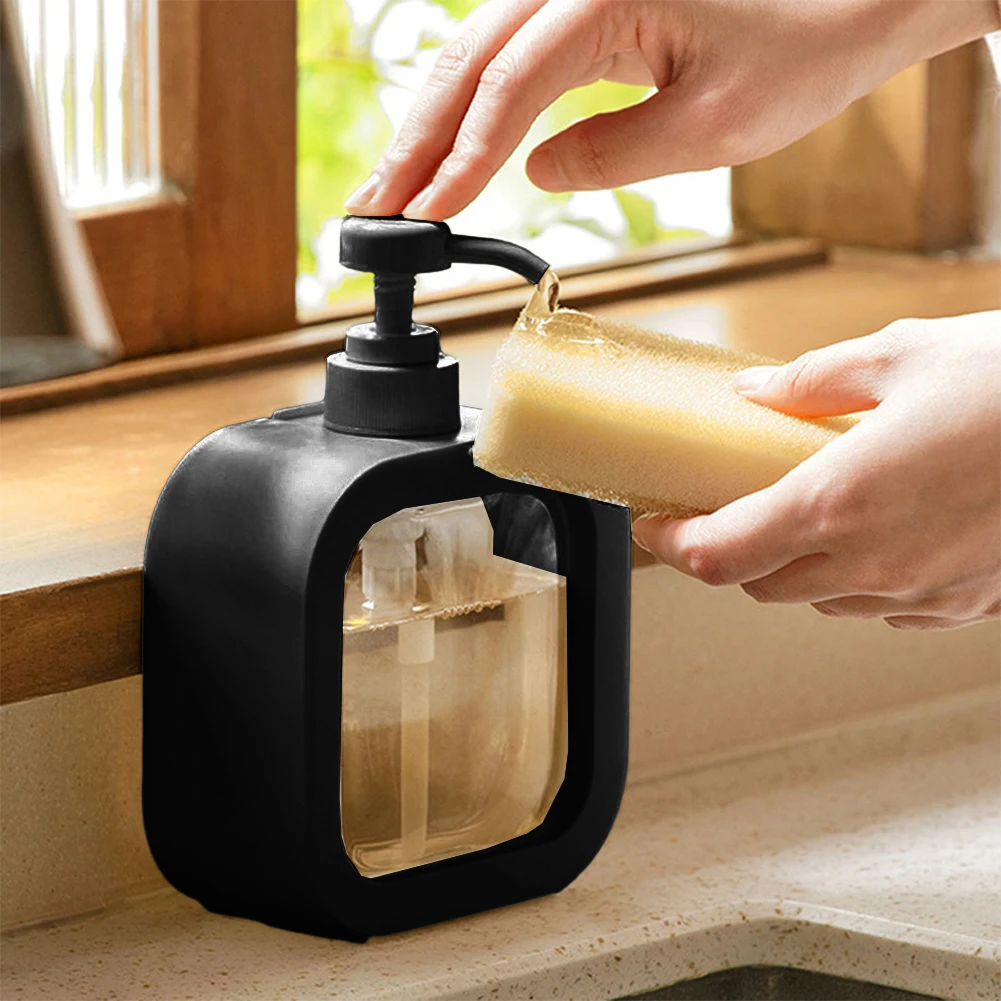 Soap Dispenser Soap Bottle 300/500ml Bathroom Kitchen Hand Soap Dish Press Type Refillable Storage Bottle Soap Bottle