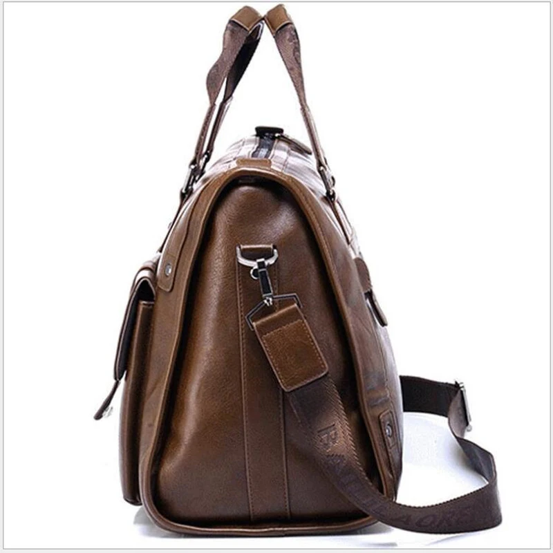 2023 New Luxury Leather Business Men\'s Briefcase Male Shoulder Bag  Leather Men Messenger Bag Travel Computer Bag