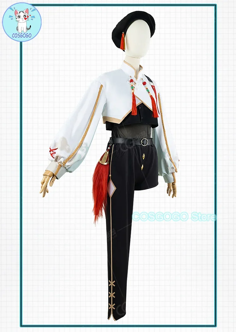 COSGOGO NIJISANJI Vtuber Ryushen Cosplay Costume Halloween Outfits Women New Suit Uniform