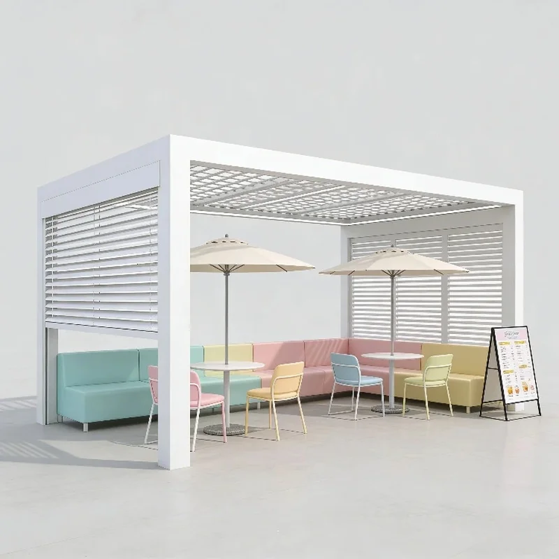 Most Advanced Eclectic 6063-T5 Aviation-Grade Aluminum Powder Coated Customizable Bulk Gazebo
