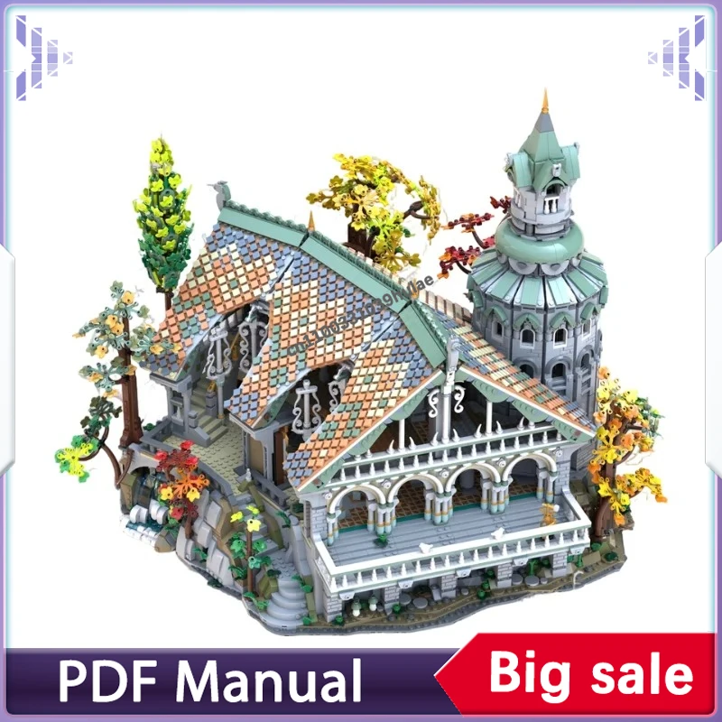 

9012pcs Rivendell Tower Hall MOC Building Blocks Elven Forest Architecture Scene Assembly Bricks Kit Display Gift