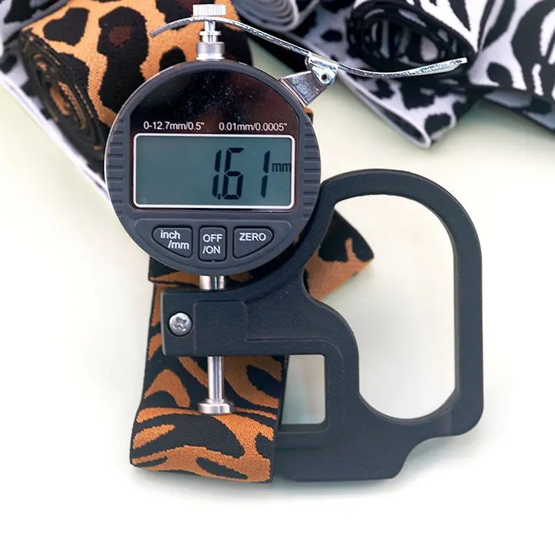 4-6CM wide elastic band leopard print jacquard elastic rubber band pants side waistband heightened rubber band clothing DIY