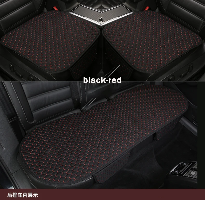 Auto sitz abdeckung vorne/hinten flachs sitz schützen kissen automobil sitzkissen protector pad auto abdeckungen matte schützen – Detail 7