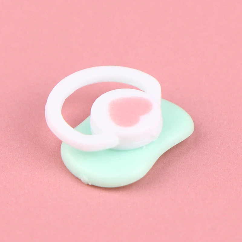 5PCS Lovely Mini Pacifiers For Reborn Dolls Pacifiers Nipples Pink Blue White Color Dummy Fit For Reborn Babies DIY