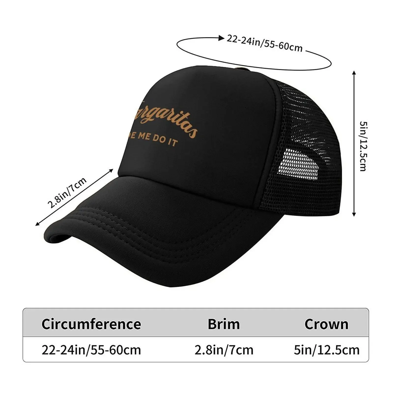 New Margaritas Made Me Do It - Funny Retro Design Baseball Cap Hood Luxury Woman Cap Icon Sports Cap Women's 2026 Men's