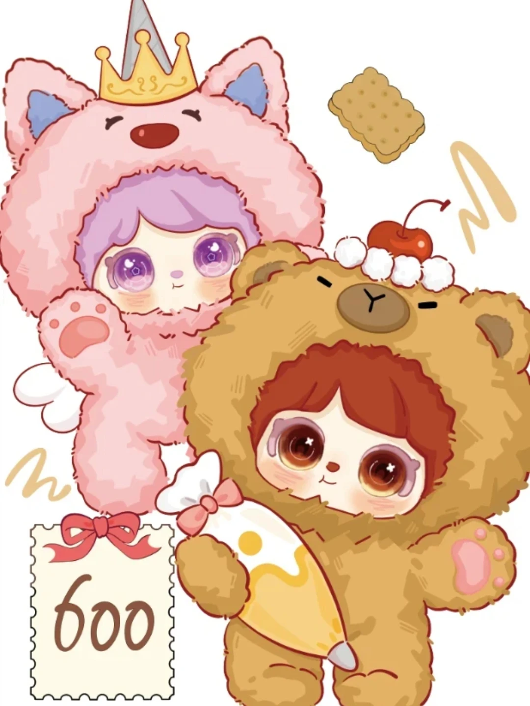 

В наличии: Mielno 1.0 Honey Community 600% Doll Series Blind Box – очень красивая виниловая плюшевая кукла, потрясающий подарок для девочек