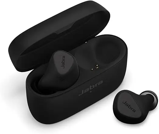 Słuchawki douszne Jabra Elite 5. z hybrydowym aktywnym redukcją szumów. Wiopunktowe połączenie Bluetooth