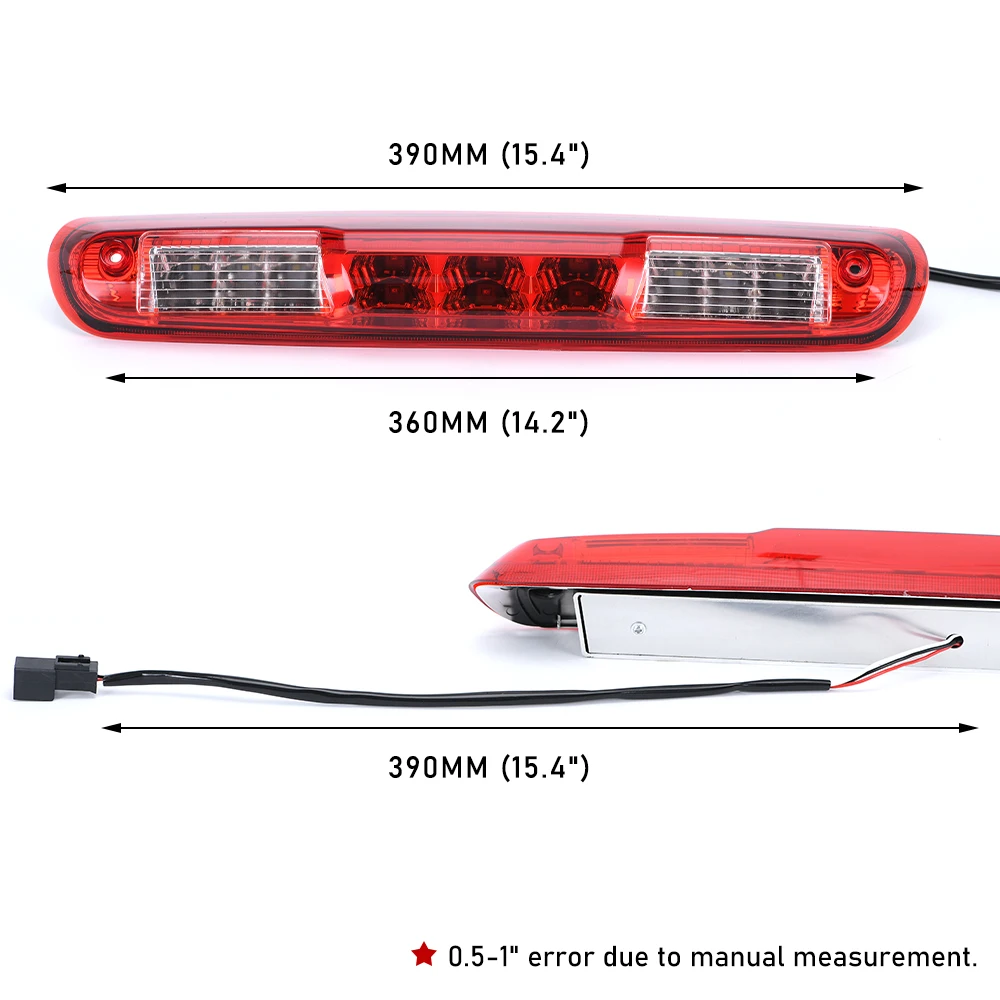 25890530 25834790 Third Brake Light Cargo Lamp Fit For 07-14 GMC Sierra Chevy Silverado 1500 2500 3500  4.3L5.3L6.0L 6.6L V8