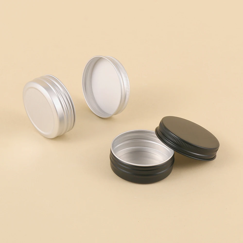 10pcs 30ml Aluminum Cans, Empty Aluminum Screw Lid Round Tin Container Bottles, for Lip Balm, Eye Shadow, Creams