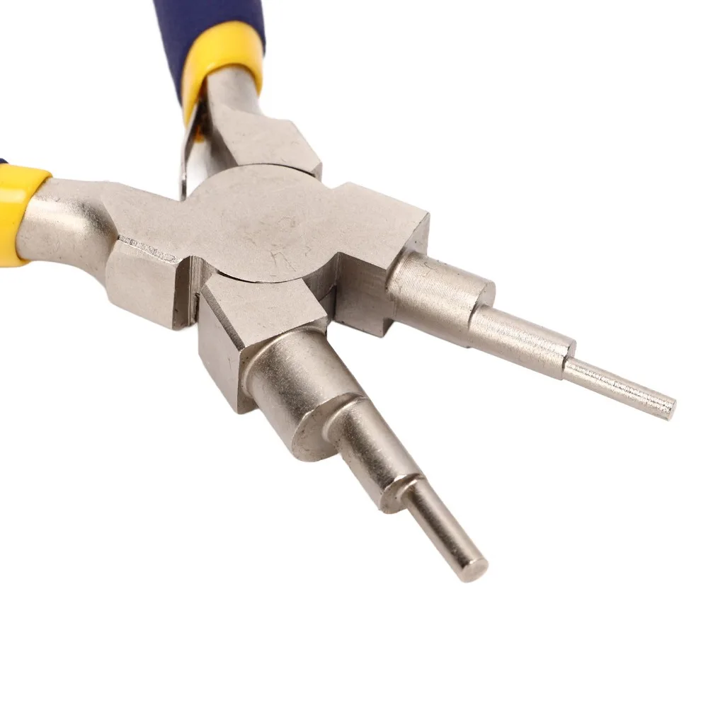 

6 Step Bail Making Pliers Carbon Steel Non-Slip Grip Wire Bending Pliers Multifunctional Round Nose Pliers Jewelry Making